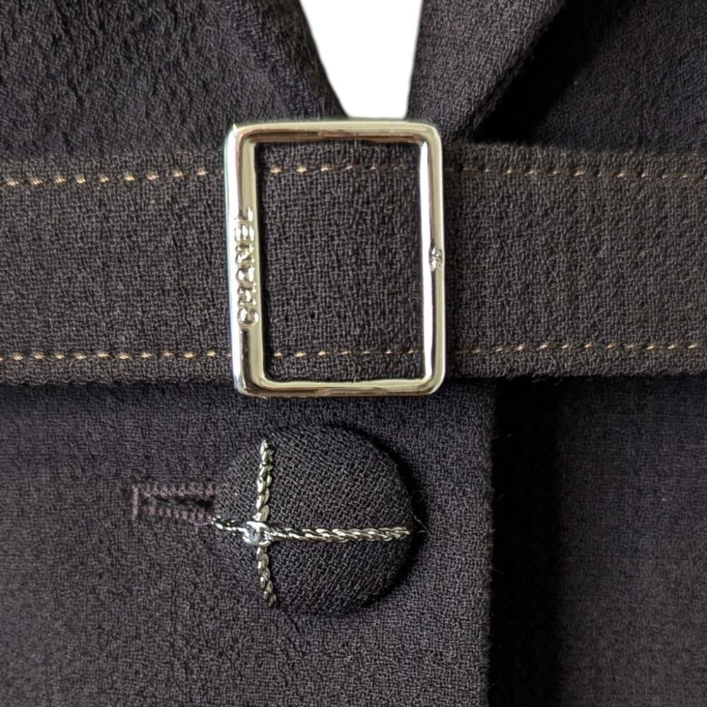 Chanel 2007 Paris-Monte Carlo Belted Wool Jacket Blazer CC Buttons Black 40 - Picture 9 of 14